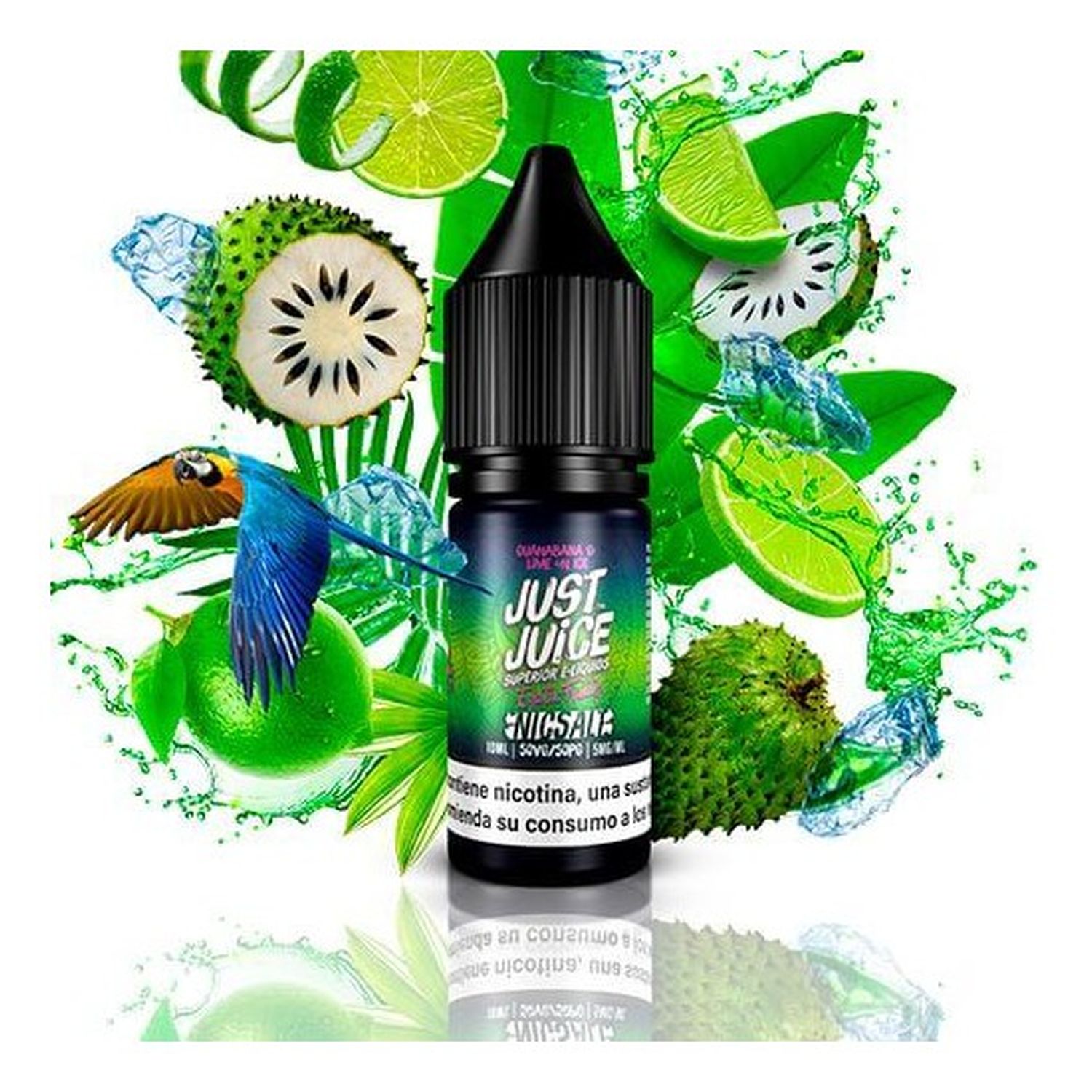 5056168854820 Just Juice Guanabana & Lime On Ice 10Ml 11Mg - Just Juice Nic Salt - Imagen 1