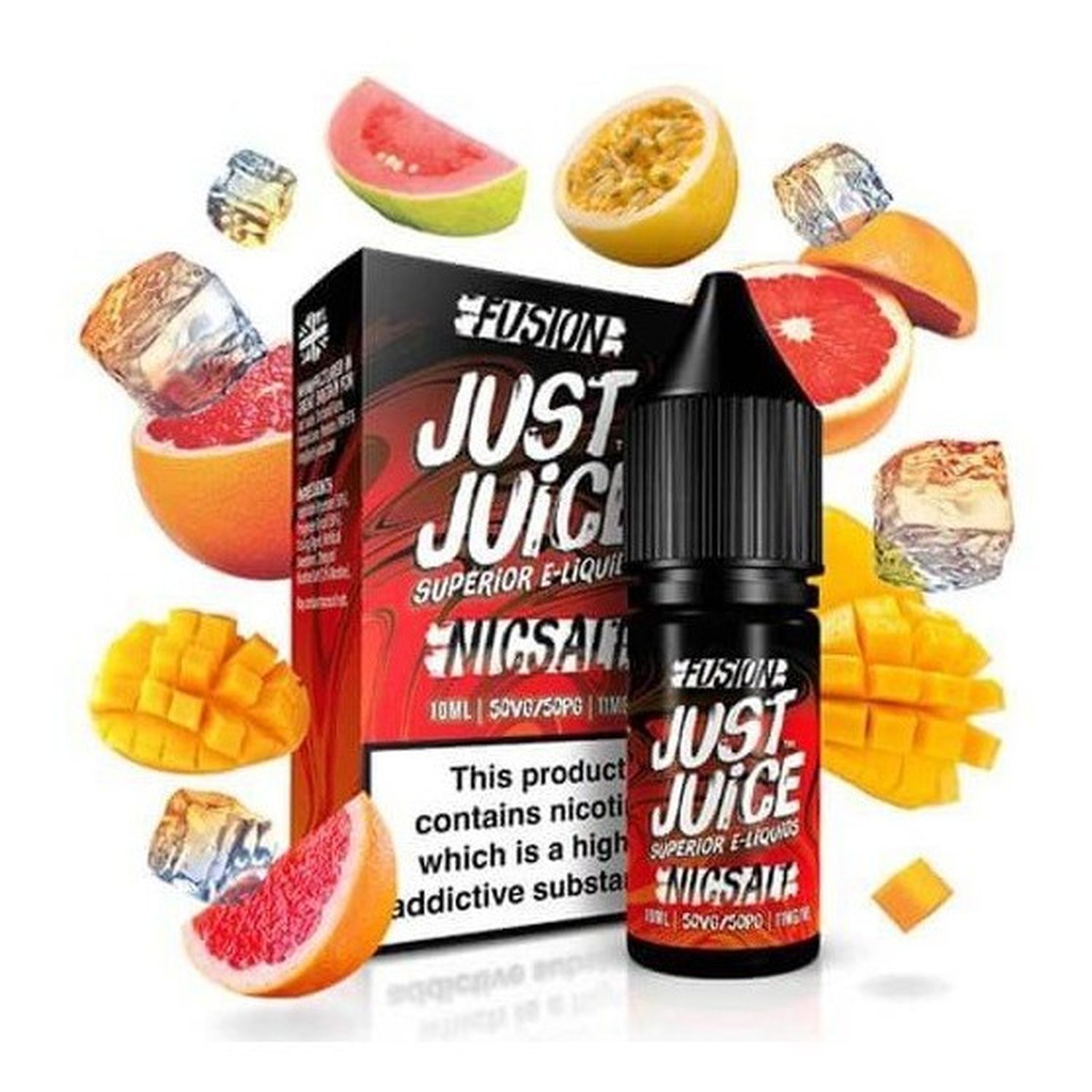 5056168855698 Just Juice Fusion Blood Orange Mango On Ice Nic Salt 10Ml - Just Juice - Imagen 1