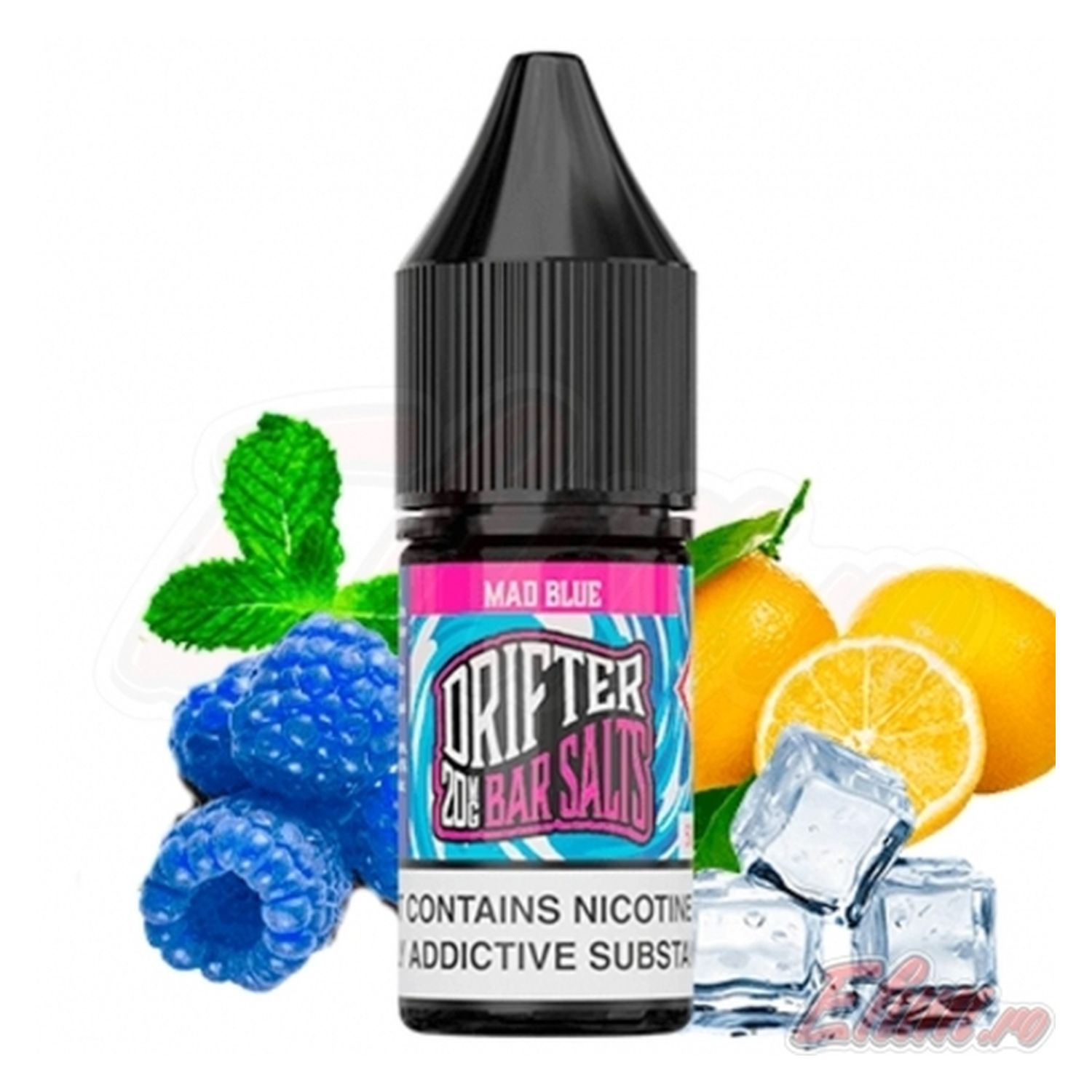 5056325635491 Drifter Lichid Blue Razz Lemonade Ice Drifter Bar Salts By Juice Sauz 10Ml Nicsalt 20Mg/Ml - Imagen 1