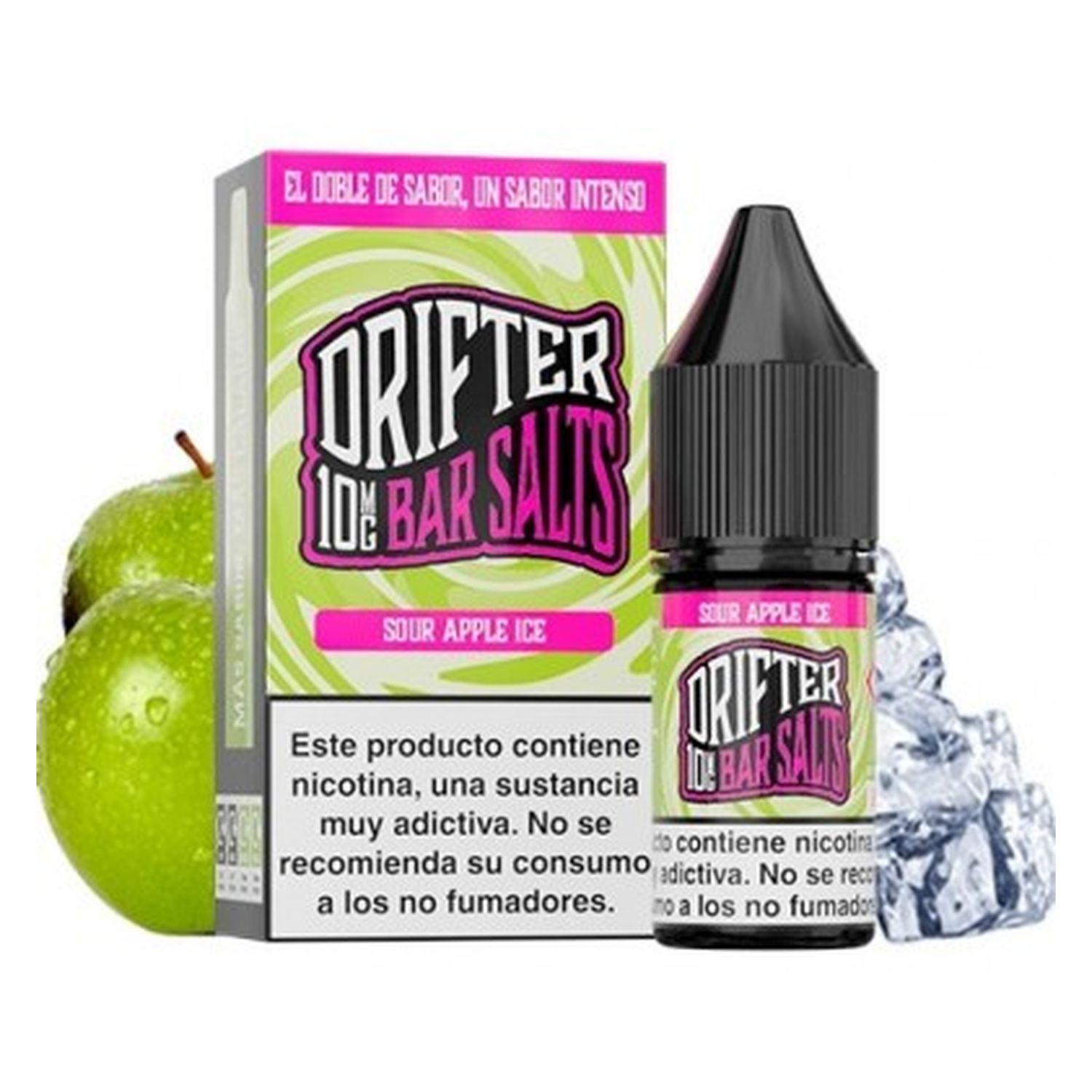 5056325636771 Drifter Sour Apple Ice 10Ml 20Mg - Drifter Bar Salts - Imagen 1