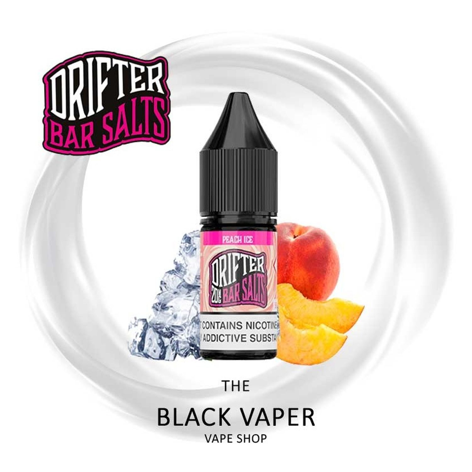 5056325637426 Drifter Peach Ice 10Ml - Juice Sauz Drifter Bar Salts - Imagen 1