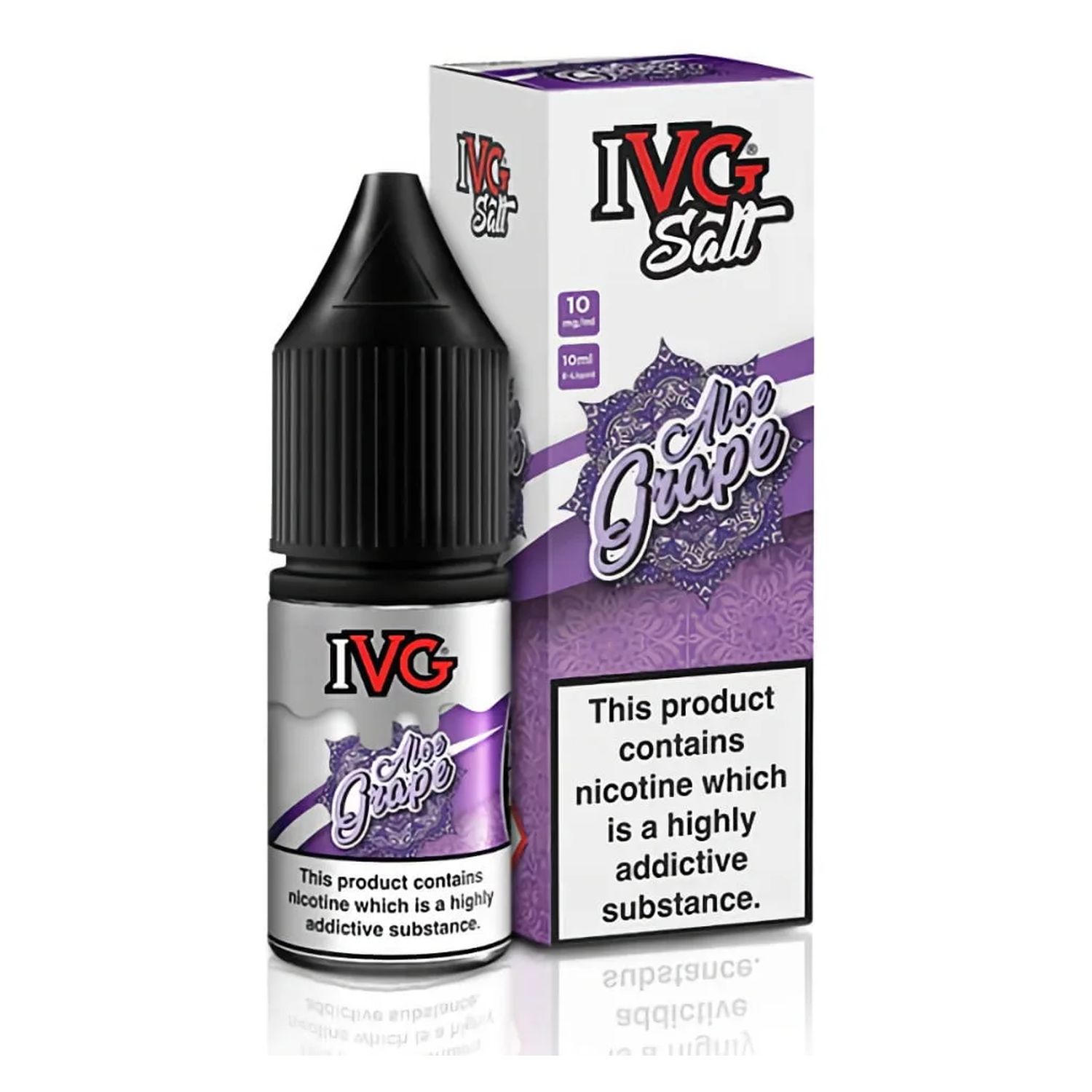5056617547082 Lichid IVG SALTS – Aloe Grape 10ml 10mg - Imagen 1