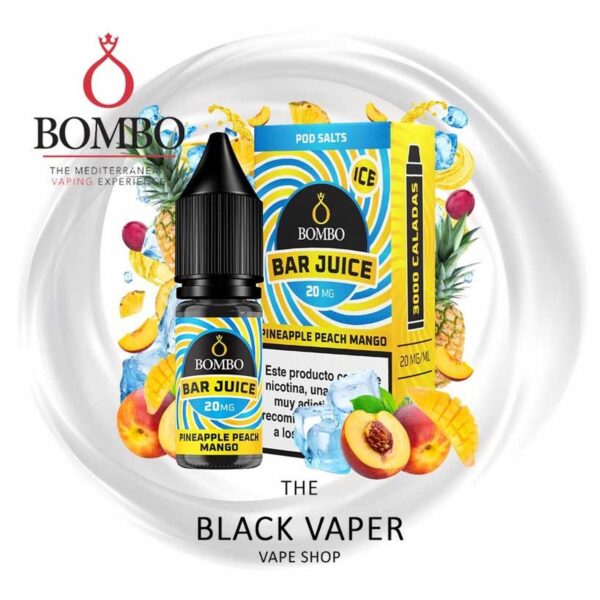 Bombo Bar Juice Pineapple Peach Mango Ice 10Ml - Bar Juice & Bombo