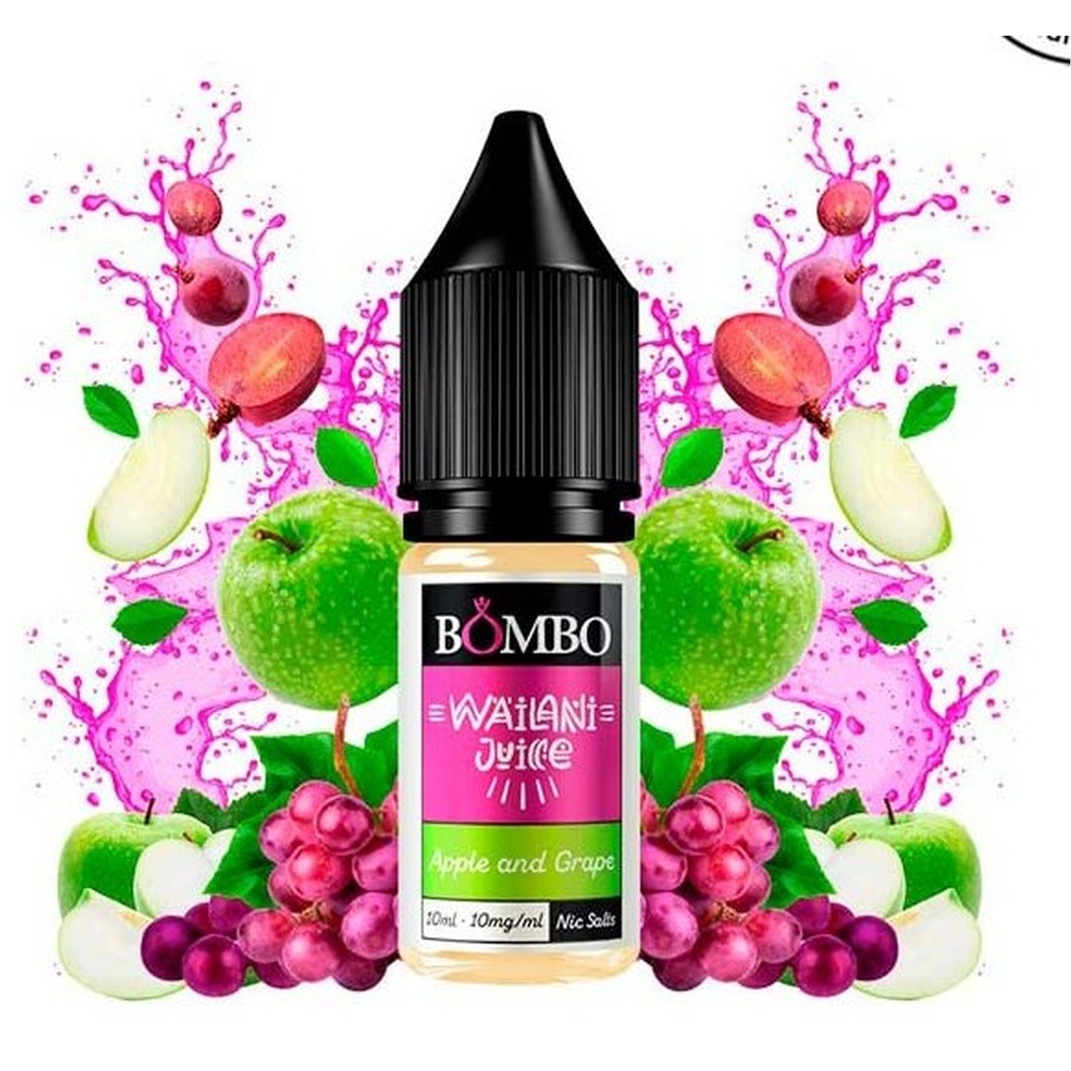 700512951592 Bombo Wailani Juice Apple And Grape 10Ml - Bombo Wailani Juice Nic Salts - Imagen 1