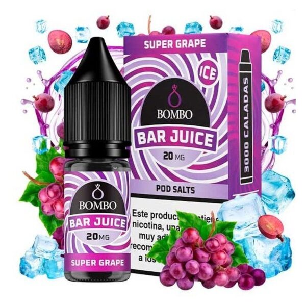 Bombo Bar Juice Super Grape Ice 10Ml - Bar Juice By Bombo