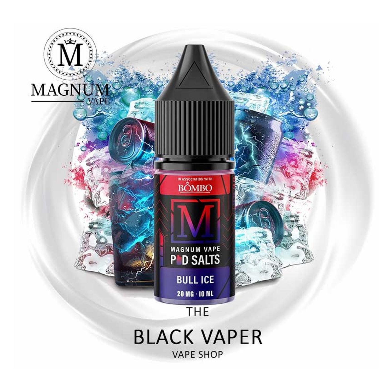 761373596803 Bombo Magnum Bull Ice 10Ml - Magnum Vape Pod Salts - Imagen 1