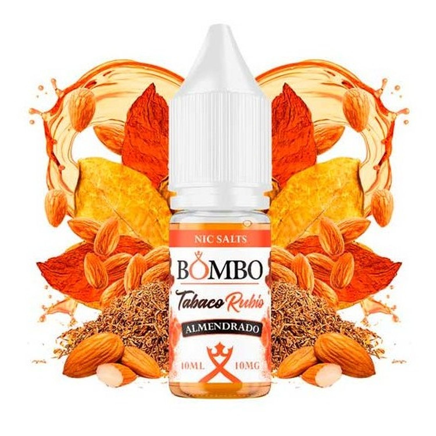 764046746758 Bombo Tabaco Rubio Almendrado 10Ml - Bombo Nic Salts - Imagen 1