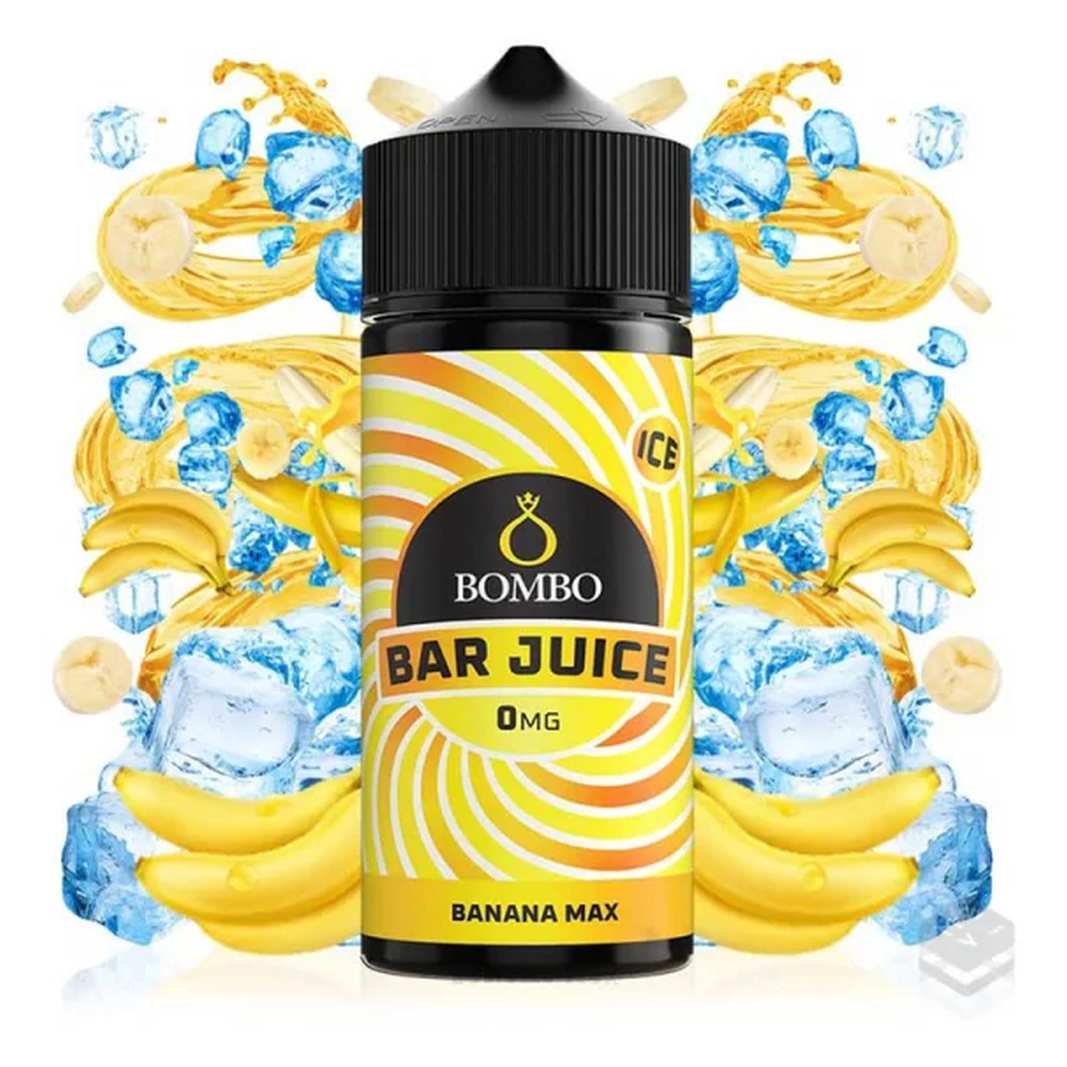 735942222370 Banana Max Ice Bar Juice Bombo 100ml Aroma Shortfill - Imagen 1